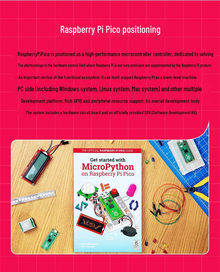 Raspberry Pi Pico 2 Dual-Core Microcontroller Kit with RP2350 Sensor