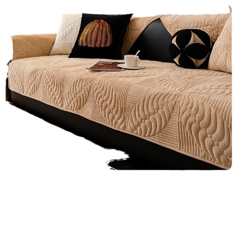 Modern Minimalist Sofa Cushions Thicken Non-Slip Plush Sofa Full Cover Towel Cloth Breathable Living Room Sofa Furniture Cover