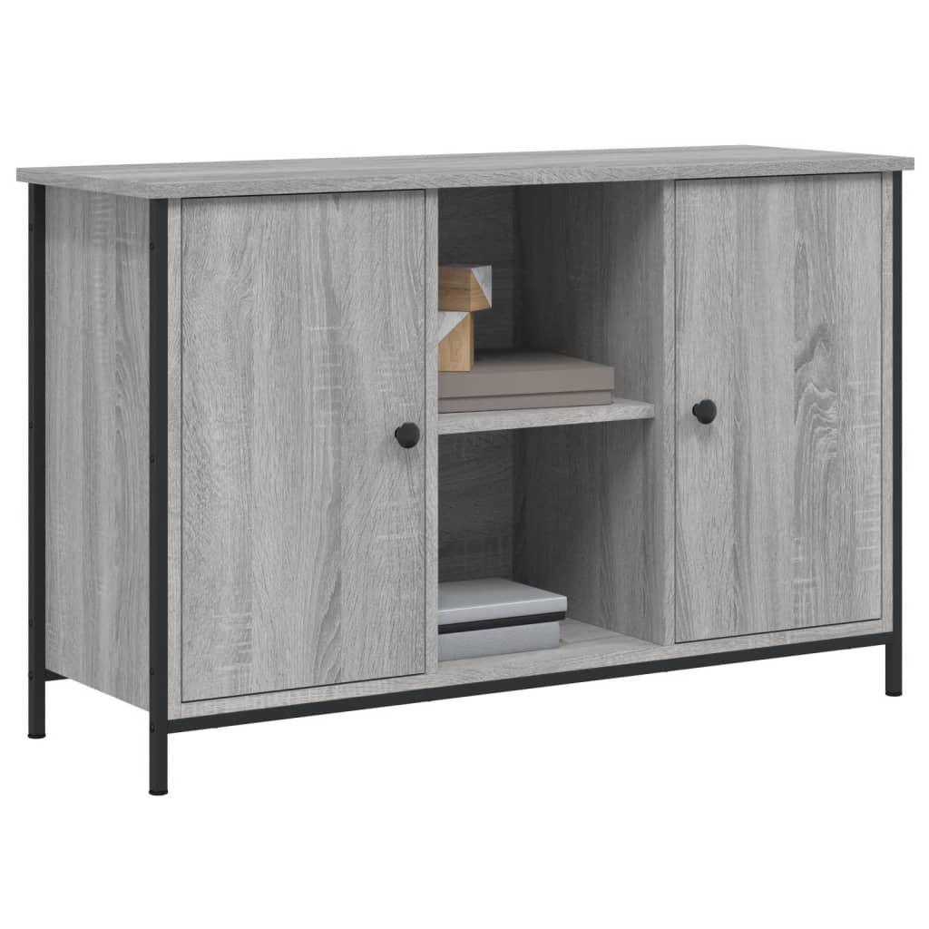 TV Stand in Grey Sonoma Oak 100 x 35 x 65 cm Engineered Wood
