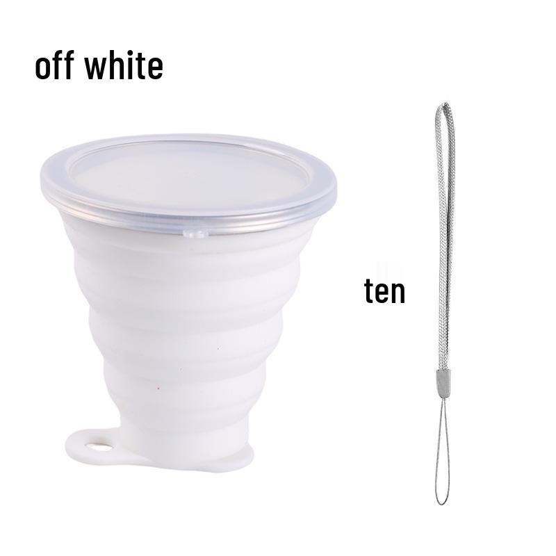Portable Silicone Foldable Water Cup - High Temp Resistant, Food Safe, Ideal for Outdoor Sports and Travel.