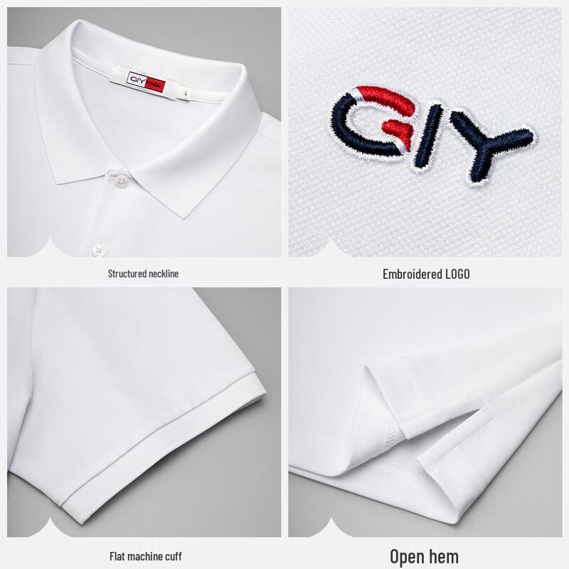 Goldlion Men's Combed Cotton Short-Sleeved Polo Shirt TSF0048-ND153A
