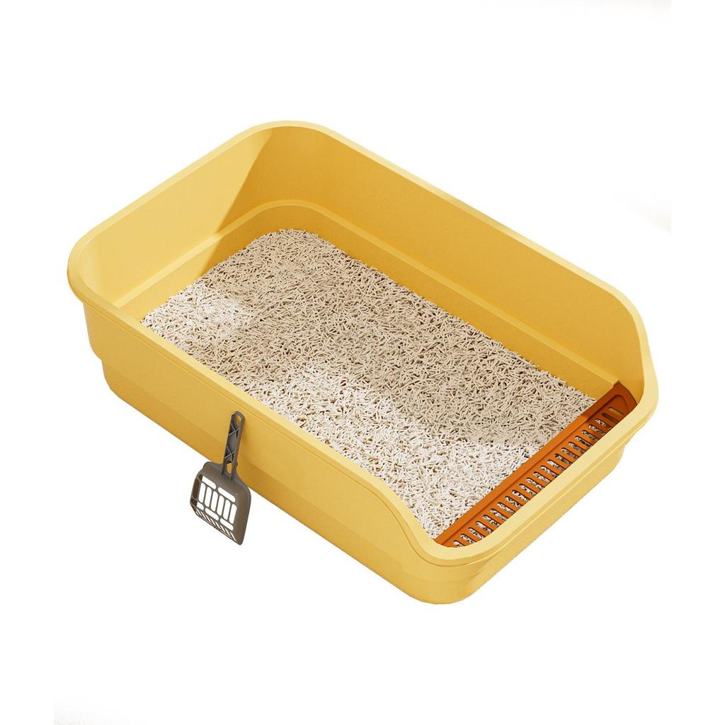 Anti-Splash Jumbo Cat Litter Box: Semi-Closed Super Large Cat Toilet