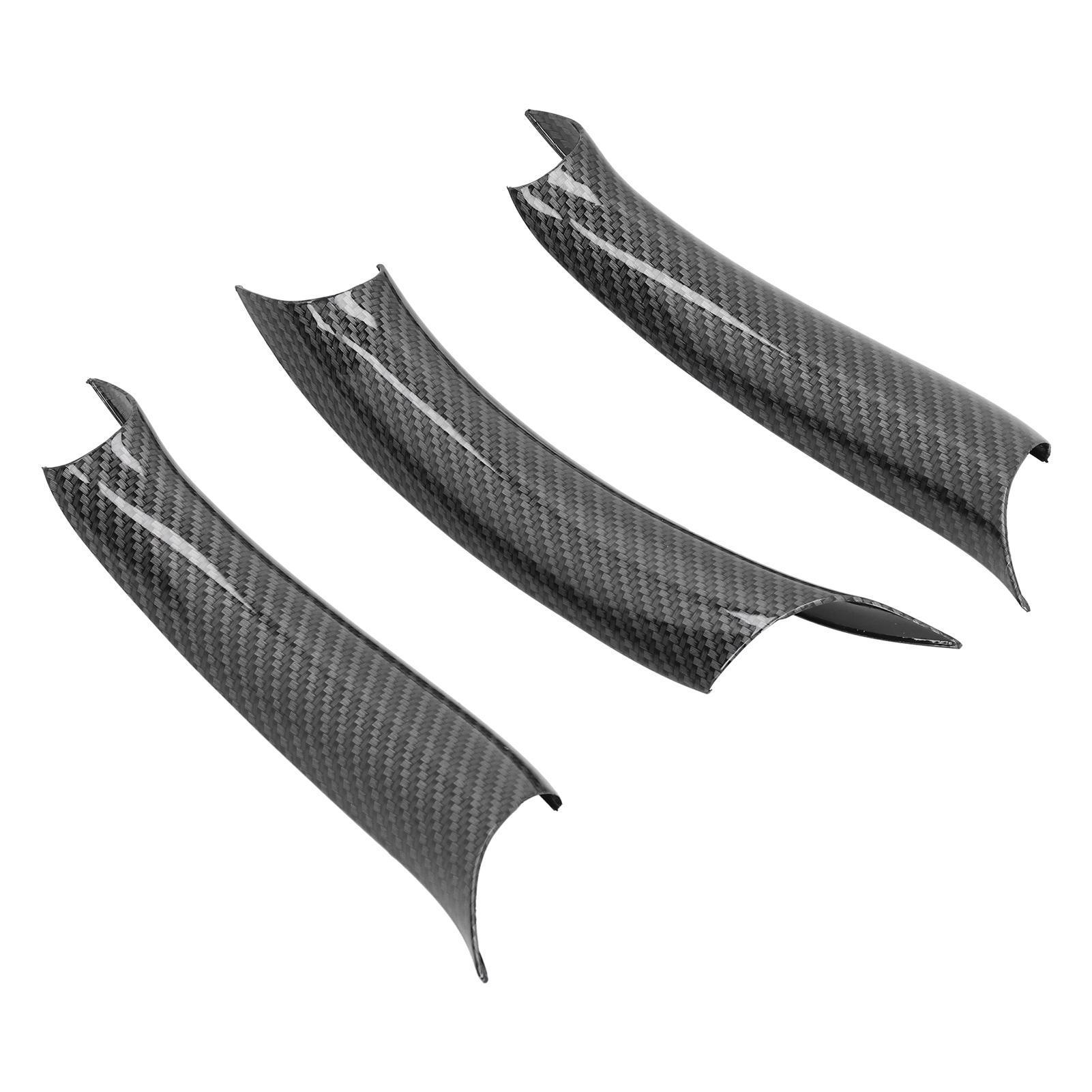 

3 шт. Крышка дверной ручки салона автомобиля из углеродного волокна для замены X5 X6 F15 F16 F85 F86