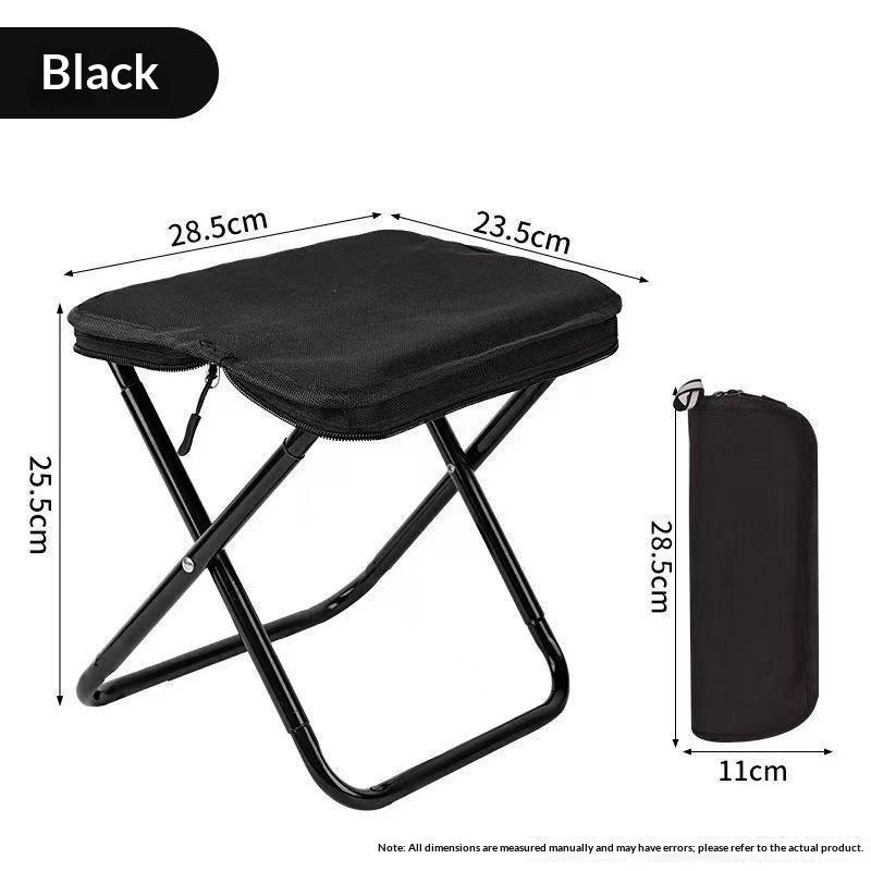 Portable Folding Camping Chair Reinforced Frame Stable Safe for Outdoor Fishing Camping Picnic Travel Hiking