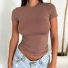 Summer fashion new style temperament all-match slim slimming basic short-sleeved T-shirt women