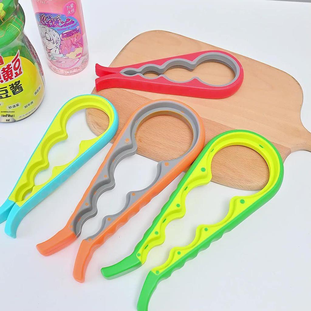 Multifunctional 4-in-1 Can & Bottle Opener with Non-slip Grip