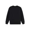 Li Ning Logo Print Fleece Warm Reflective Crew Neck Sweatshirt Men Tops Black AWDR839-1