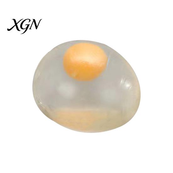 צעצוע כדוריק Yolk Squeeze מ-TPR 1/2/3 יחידות ביצה שקופה צעצוע חרדה חינוכי יחיד כפול אנטי-חרדה פידג'ט רך מתיח כדור לחץ מתנות למסיבה סנסורי