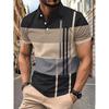 Men Polo Shirt Short Sleeve 3d Print Tops Fashion Polyester Breathable Comfortable Polos Shirts