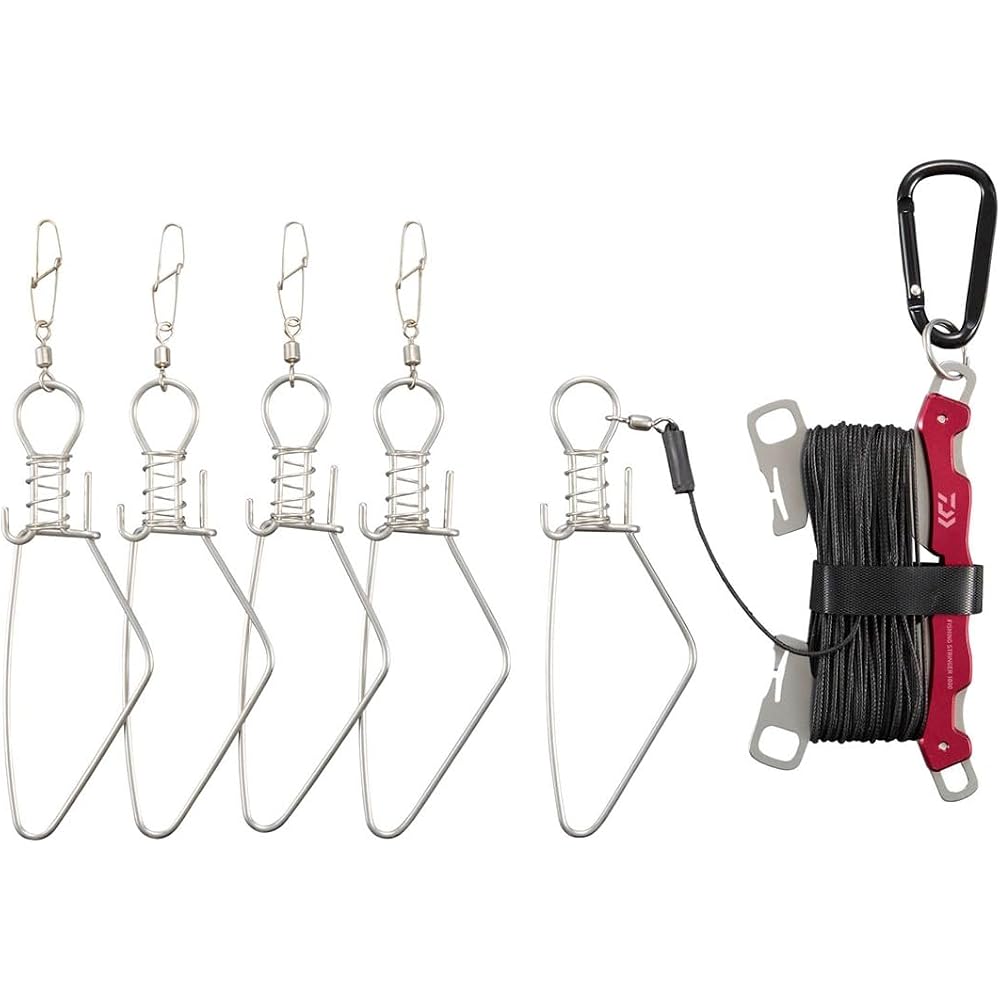 Daiwa Fishing Stringer 1000 Red Durable Design for Freshwater and Saltwater Use
