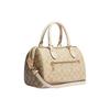 Coach Rowan 25 Classic Monogram Zip Closure Coated Canvas And Leather Boston Bag Women handbags Brown CH486-IMOT4