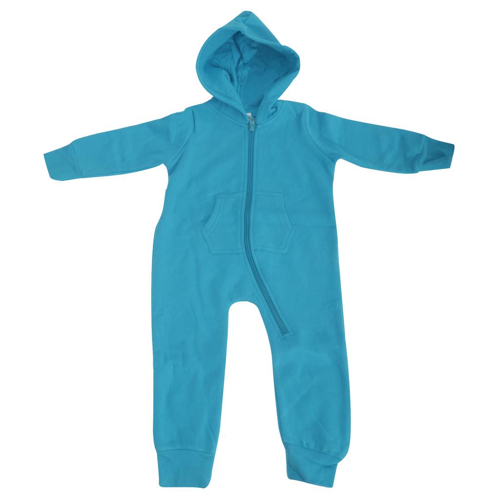 Comfy Co Unisex Baby Hooded Full Zip Onesie/All-in-one