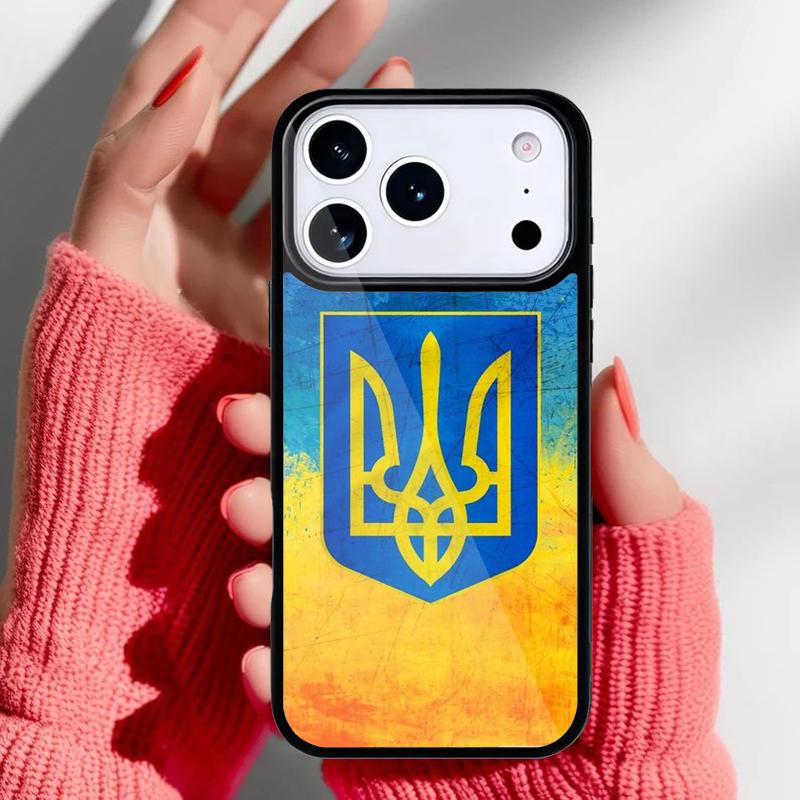 Vintage Ukrainian Flag Of U=kraine Retro Style Phone Case for iPhone 17 Air 16e 15 14 13 Pro Max Back Cover for 12 11 Pro Coque