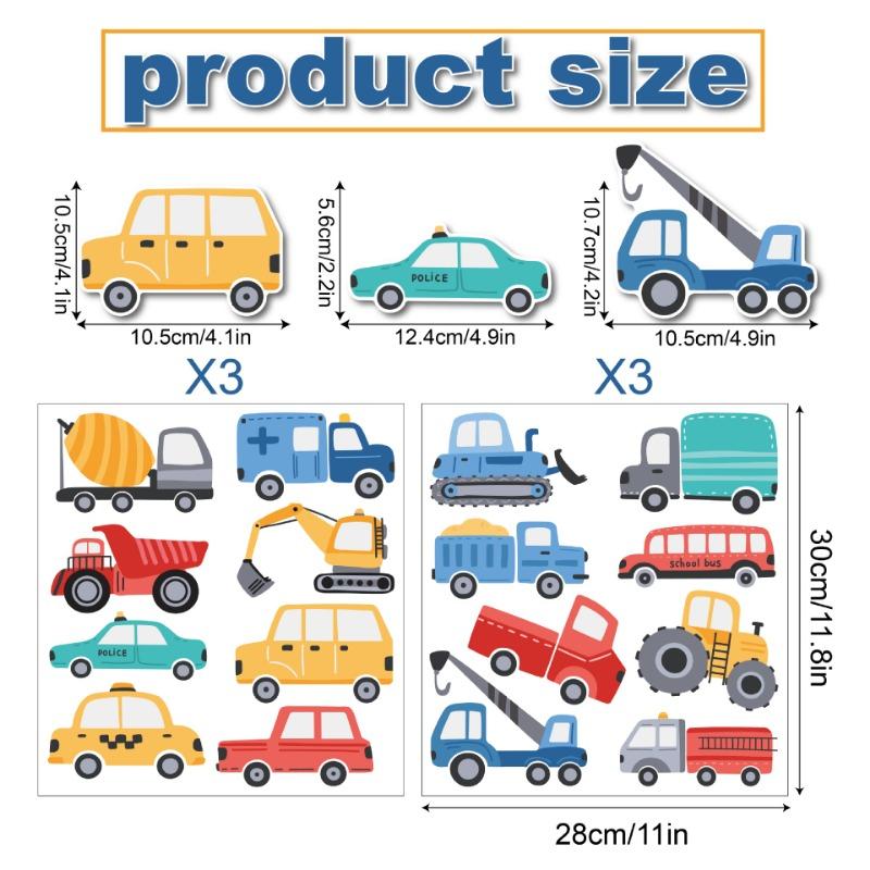 Samolepka na zeď do auta Boho doprava mateřská škola dětský pokoj ložnice dekorace kreslená samolepka na zeď