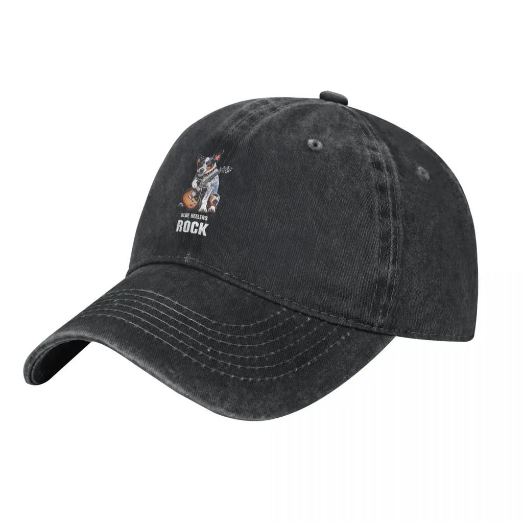 Blue Heeler Hunderasse Rock Denim Trucker-Kappe Langlebig für Alle Jahreszeiten Hüte Damen Baseballkappe Herren