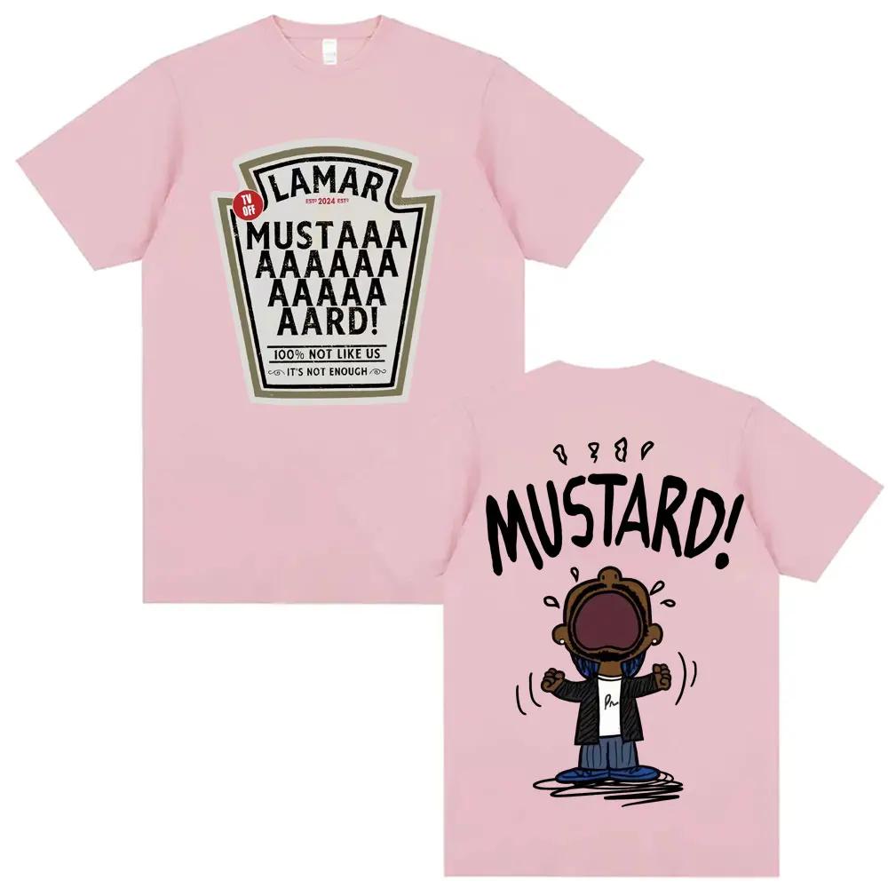 Kendrick Lamar Hořčicová Trička Unisex Harajuku Hip Hop Krátký Rukáv Populární Hudba Tričko Ležérní Tričko