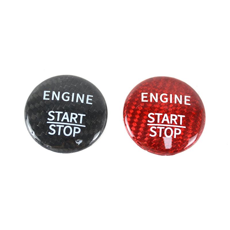 Carbon Fiber Sticker Car Start Engine Stop Button Cover Trim For Mercedes Benz A B C E S GLC GLA CLA ML GLE Class W204 W117 W238