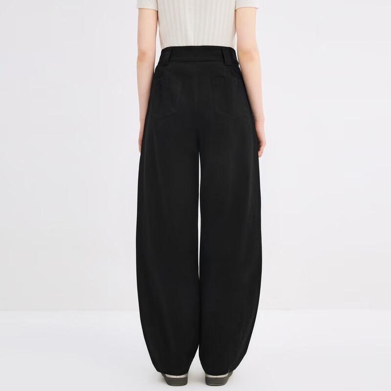 LEDIN Women's Twill High-Waist Tapered Banana Pants