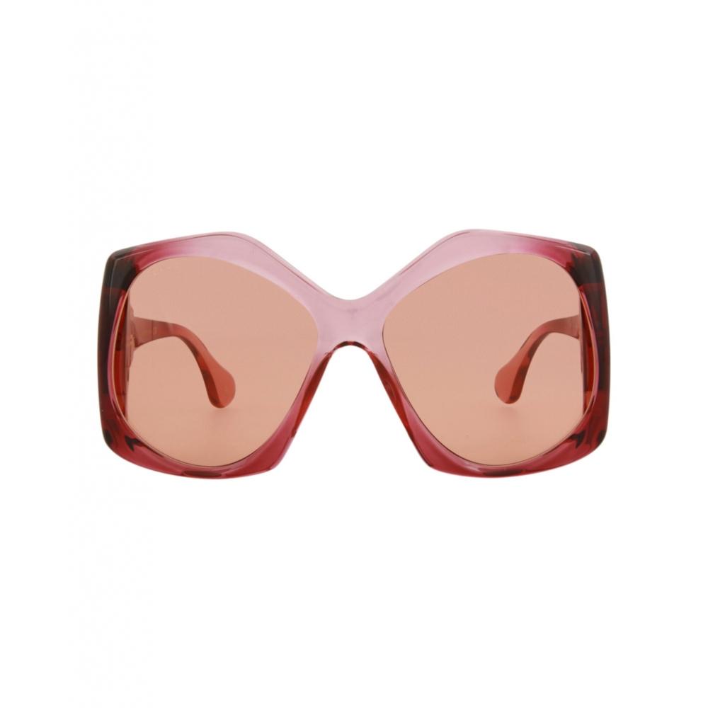 

Солнцезащитные очки Gucci Square Frame Injection бордовые бордовые оранжевые