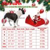 Santa Dog Costume Christmas Pet Clothes Santa Claus Riding Pet Costumes Party Dressing Up Dogs Cats Outfit