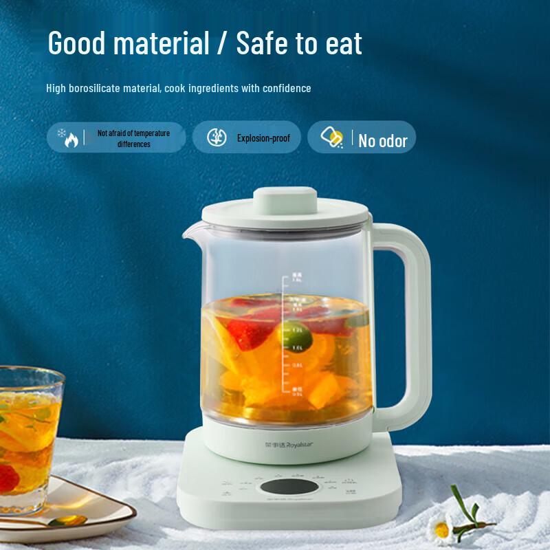 Royalstar HWD 1.8L Multi-Function Glass Wellness Kettle CN plug (adapter included)
