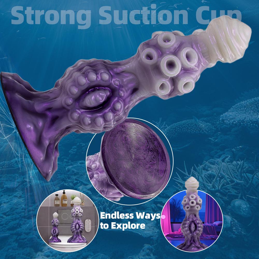 Anal Plug Monster Dildo Simulated Penis Vaginal Dick Massager Stimulating G-Spot Suitable For Couple Training Sex Toys