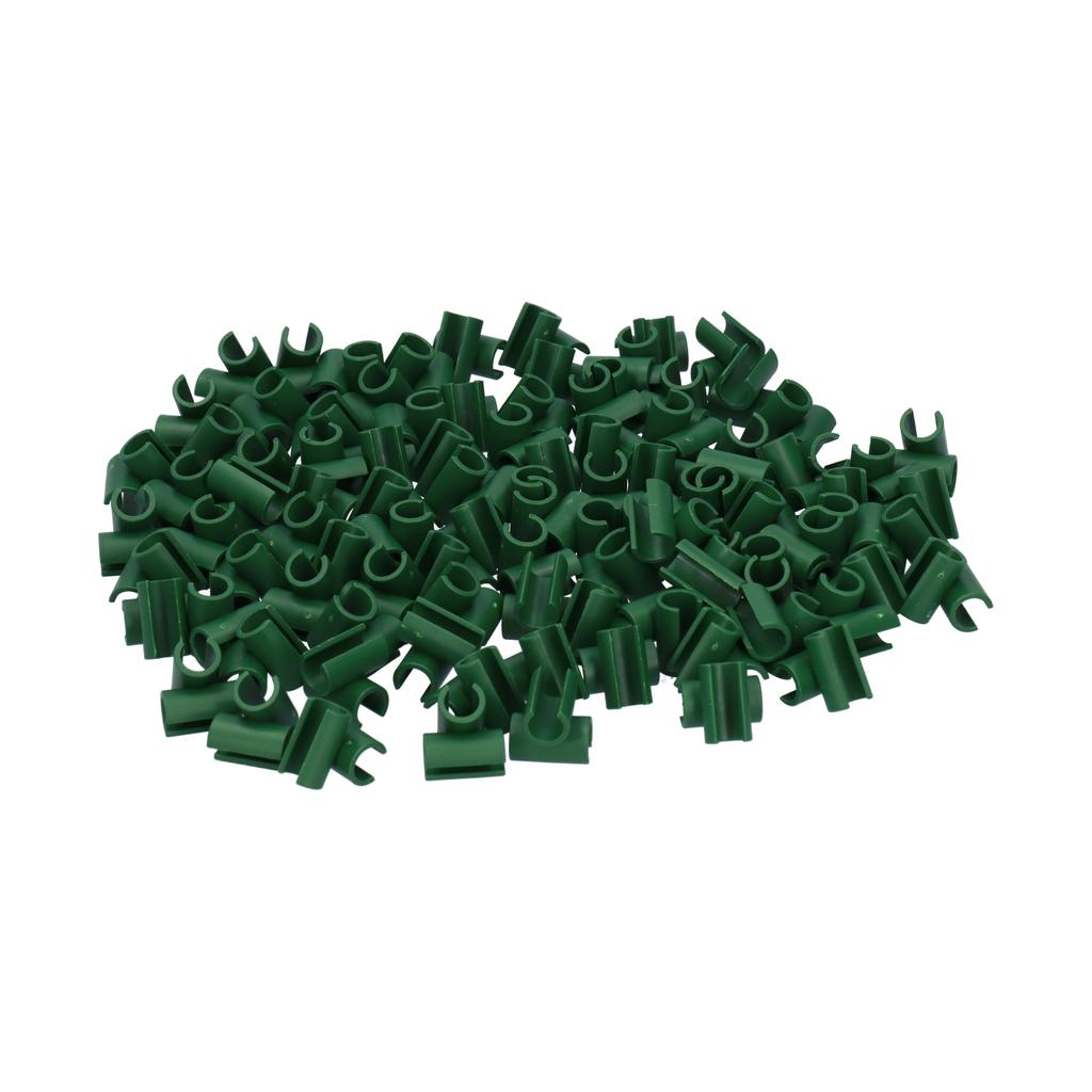 100 ks zahradnických pevných křížových klipů z plastu, spony na rostliny, svorky pro zemědělskou zahradu