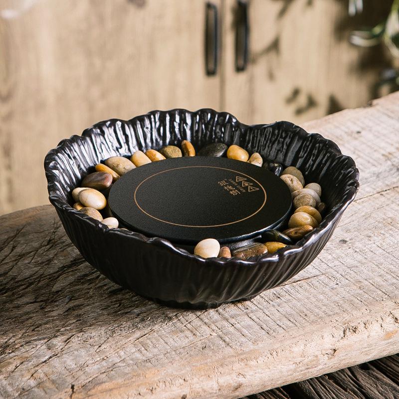 Умный бесшумный электрический керамический чайник-плитка с дизайном из гальки