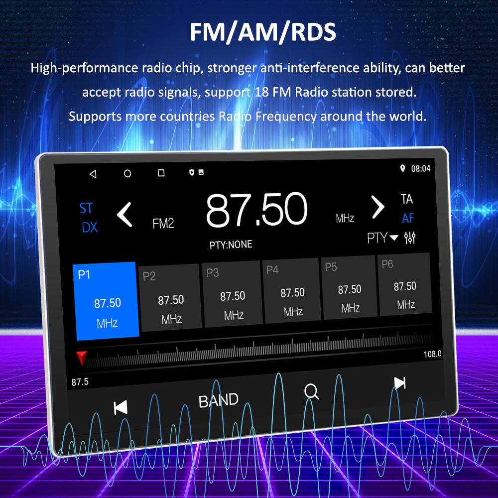 13" Inch 2 Din Car Android Radio Stereo Video Player GPS 2din Universal CarPlay Auto Multimedia Stereo 2 DIN For Style