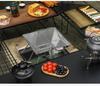 Portable Outdoor Stainless Steel BBQ Charcoal Grill for 2-5 People, Folding Grill Rack
