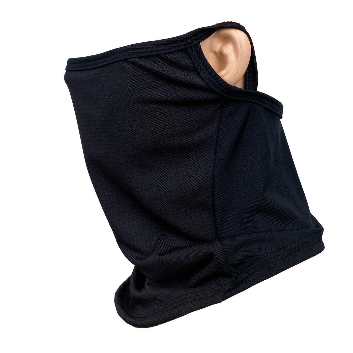 

Breathable Summer Neck Gaiter Half Face Mask Hanging Ear Sun Protection Bandana Quick-Drying Scarf Headwear чёрный