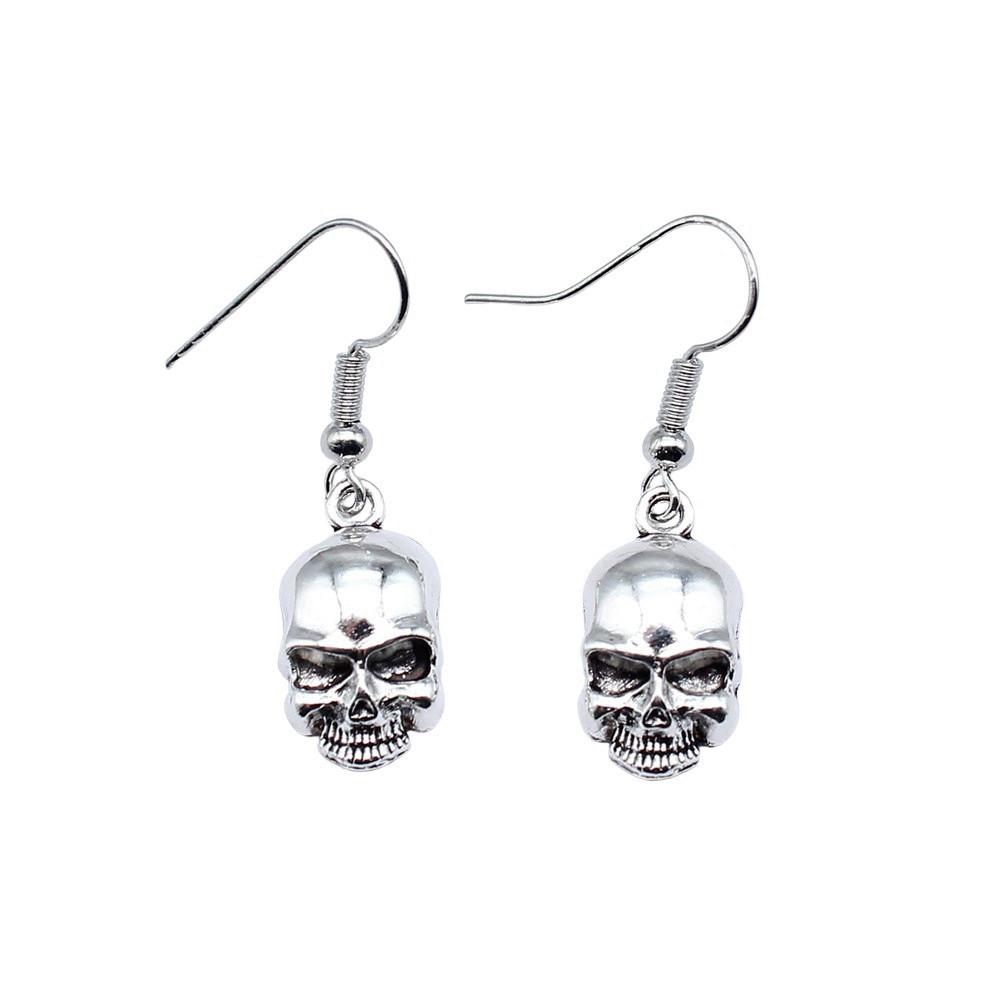 Halloween Charm Dangle Earrings Gothic Crescent Drop Earrings Dark Witchy Occult Jewelry