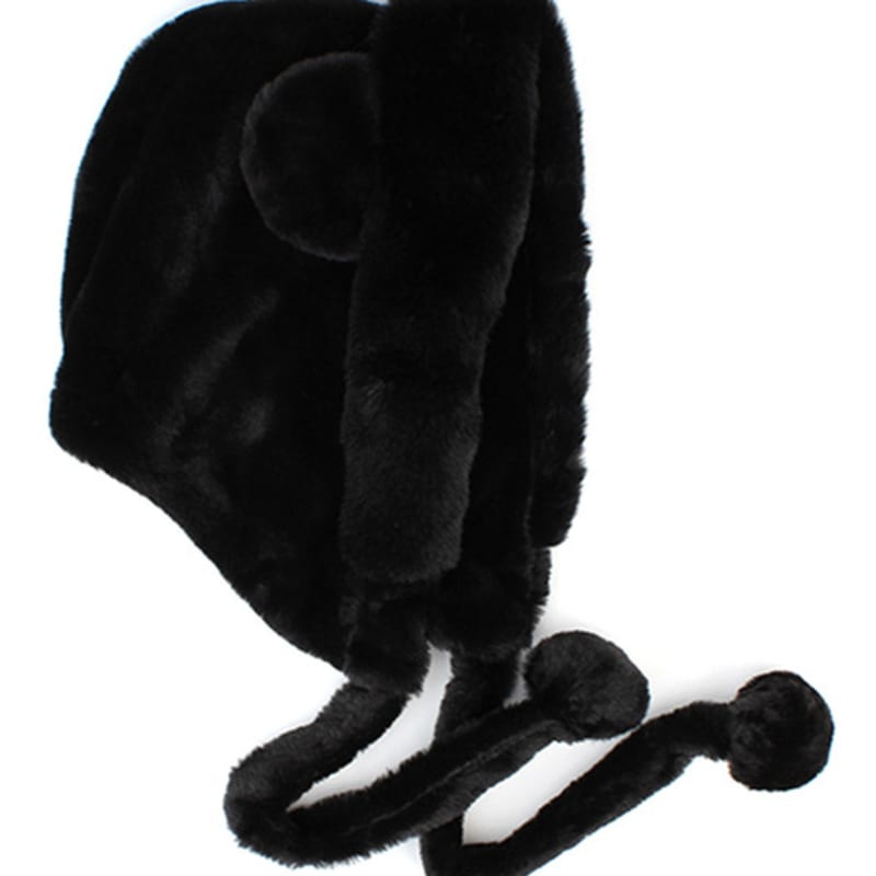 Universal Chemistry Bear Fur Black Balaclava