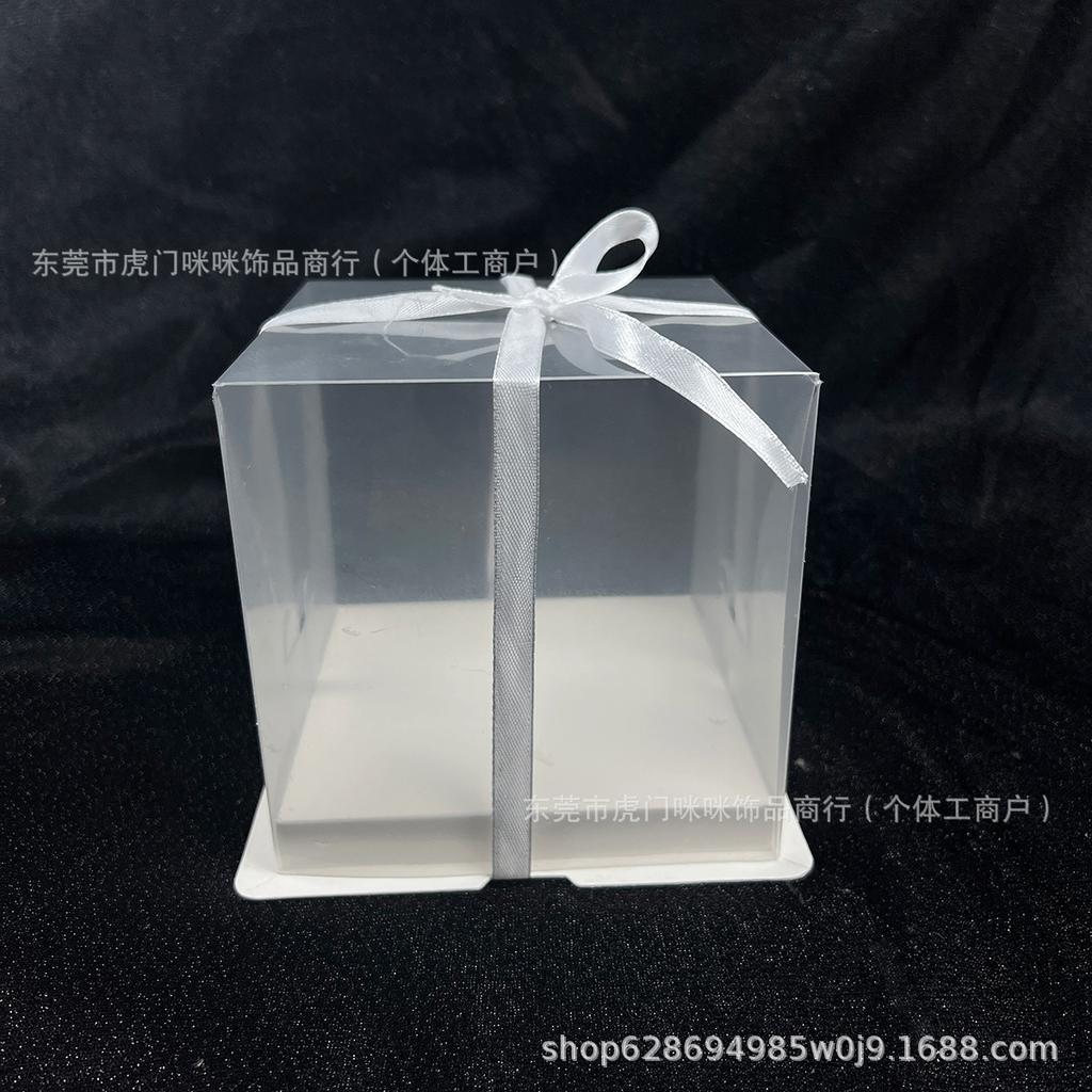Transparent gift box cake box Internet celebrity durian building block dust cover snack gift box packaging empty box packaging box