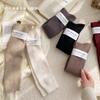 Socks Cashmere Calf Socks Solid Color Thickened Warm And Thin Retro Coffee Knee Calf Socks