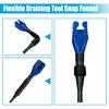 Flexible Car Fuel Funnel, Retractable Plastic Automotive Oil Exchange Funnels, Foldable Clasp Gasoline Funnels, Universal Draining Tool For Cars And