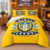 Leeds United Pattern Bedding 3Pcs Set Bed Sheet And Pillowcases For Indoor Bedroom