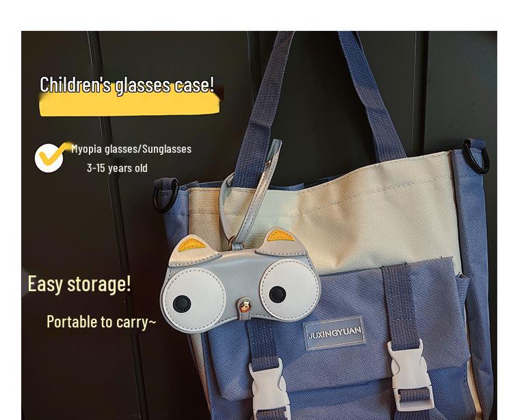 Children's Cute Cartoon Glasses Case - Portable Myopia and Sunglasses Protective Bag