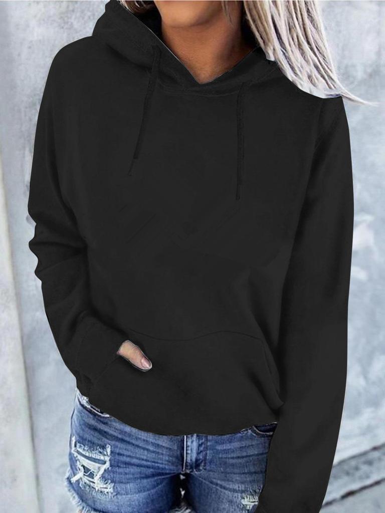 Women's Autumn/Winter Plus Velvet Loose Hooded Sweatshirt 2023