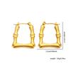 Luxury Niche Design Colorfast 304 Stainless Steel Titanium Stud Earrings for Women - Lightweight and High-End.