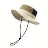 Cappello da Pescatore Parasole Asciugatura Rapida, Ampia Visiera, Cappellino Estivo Traspirante per Uomo e Donna, Cappello per Attività all'Aperto, Cinturino Regolabile