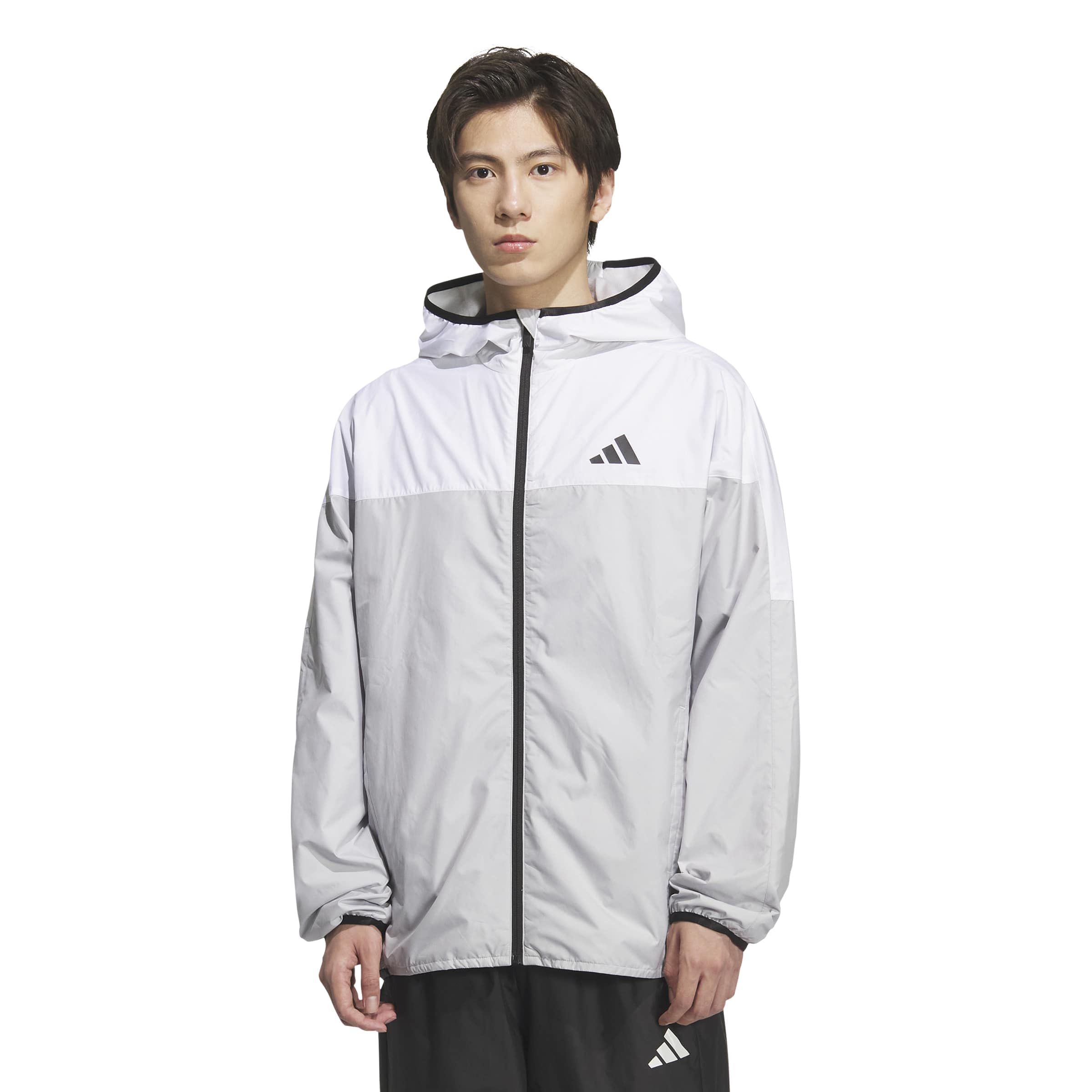 Adidas BSC Wind Jacket DP025 Light Gray Heather Solid Gray Size M Must-Have Men s (KA1298)