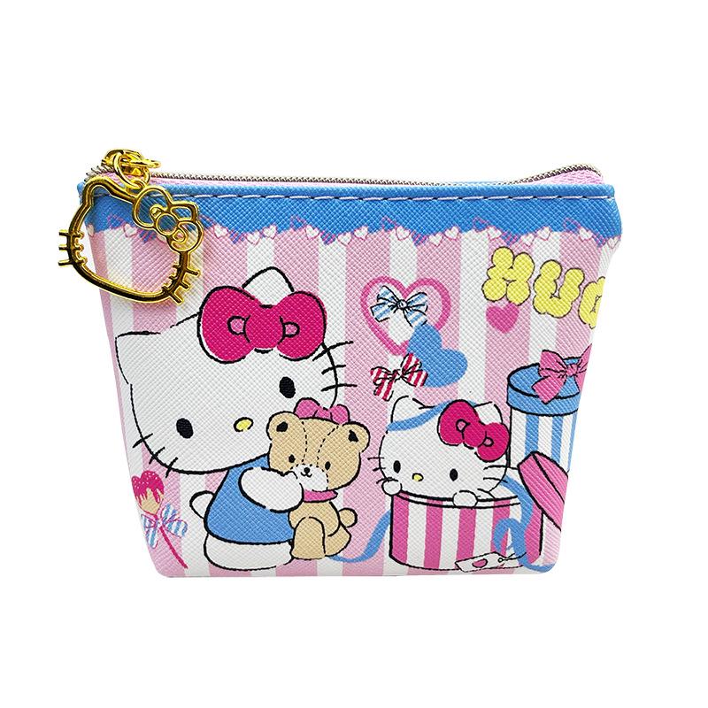 Hello Kitty Cartoon Coin Purse - Mini Cute Zipper Wallet for Girls