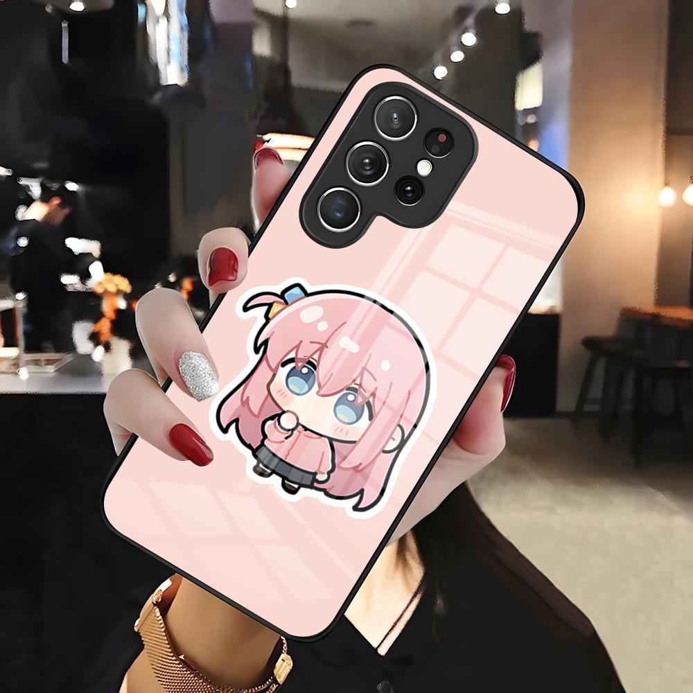 

Bocchi Phone Case For Samsung S26 S25 Edge Ultra 24 23 22 21 Ultra Plus Fe A55 56 15 4G 5G Glass Cover Galaxy S25 Ultra