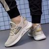 Men S Breathable Knit Running Sneakers Casual Korean Style