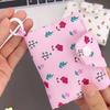 Cherry Small Makeup Lipstick Bag Floral Print Mini Cloth Storage Bag  Women