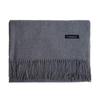 2025 Autumn/Winter Solid Color Imitation Cashmere Mid-Length Warm Tassel Scarf - Japanese & Korean Sweet Fashion