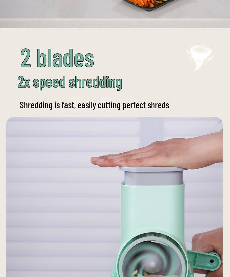 Multifunctional Hand-Cranked Vegetable Slicer & Grater 2025 Model