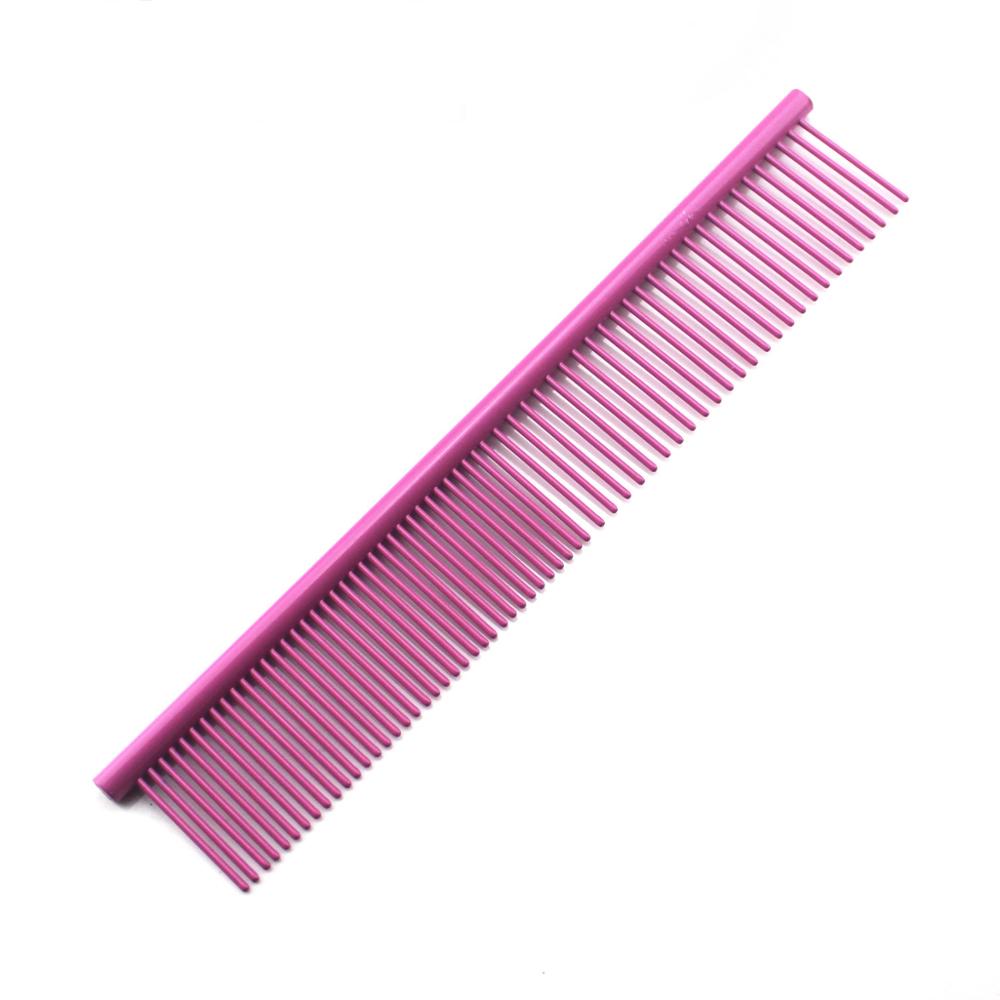 10pcs Pet Comb Stainless Steel Silver Pet Lightweight Comb for Dog and Cat  Color Comb PT-255