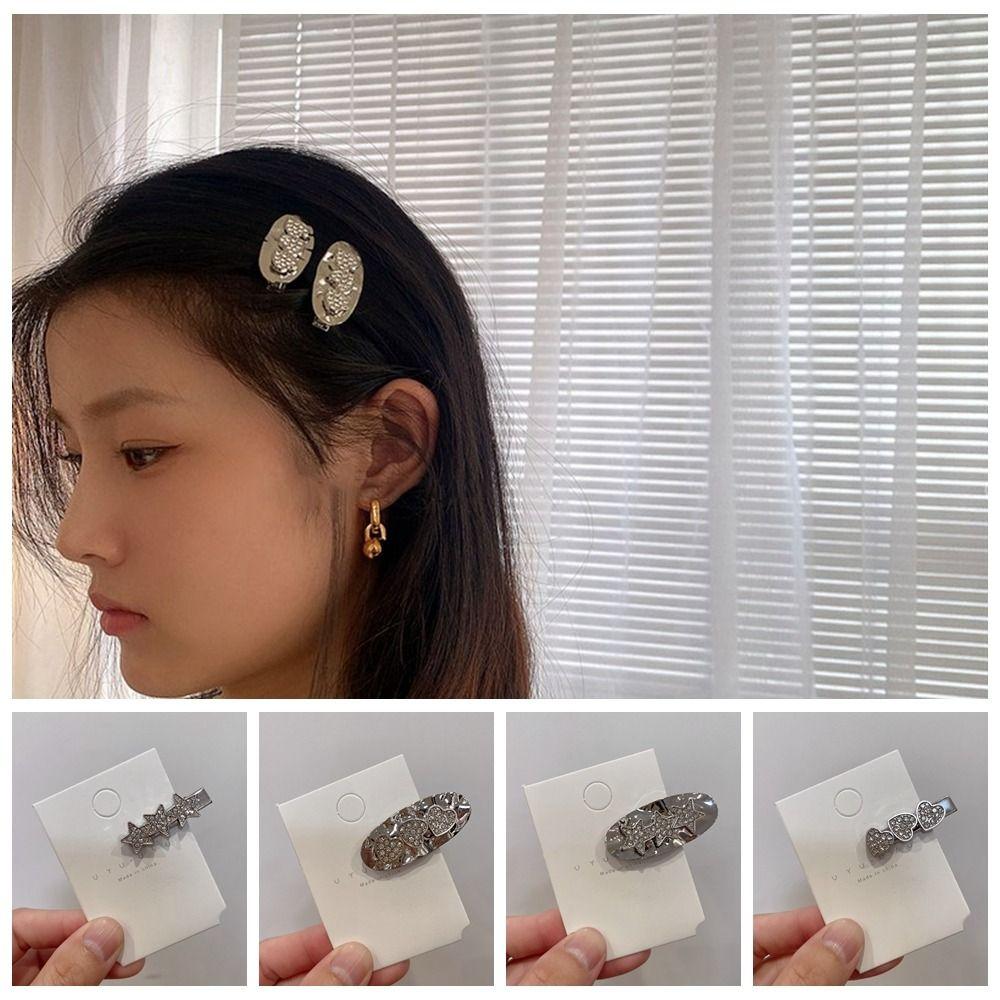 

Pentagram Side Clip Metal Hair Clips Duckbill Clip Bangs Clip Spicy Girl
